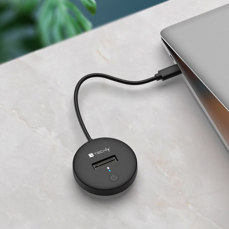 Docking Station M.2 SATA/NVME SSD a USB-C™ - Techly I-CASE USB3-QUICKTY