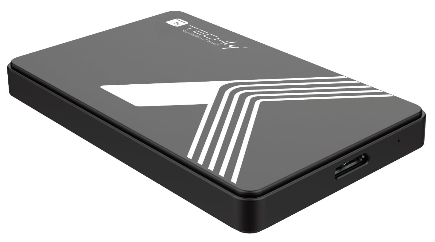 Box Esterno USB3.0 per HDD/SSD SATA 2,5'' Nero - Techly I-CASE USB3-SL25TY
