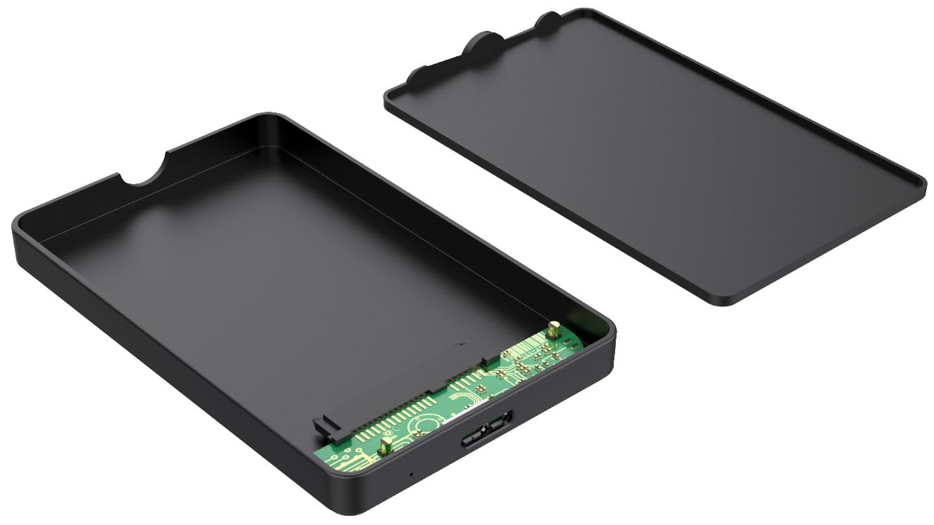 Box Esterno USB3.0 per HDD/SSD SATA 2,5'' Nero - Techly I-CASE USB3-SL25TY