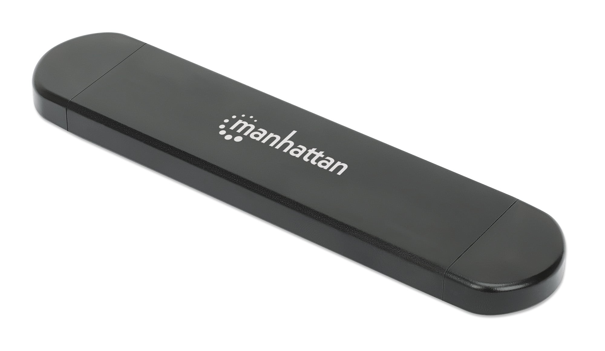 External USB SSD box M. 2 NVMe and SATA with USB-C and USB-A - Manhattan I-CASE USB 31 C-NGFFM 2
