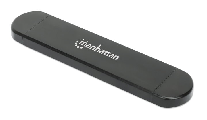 Box Esterno USB SSD M.2 NVMe e SATA Connessioni USB-C e USB A - Manhattan I-CASE USB31C-NGFFM2
