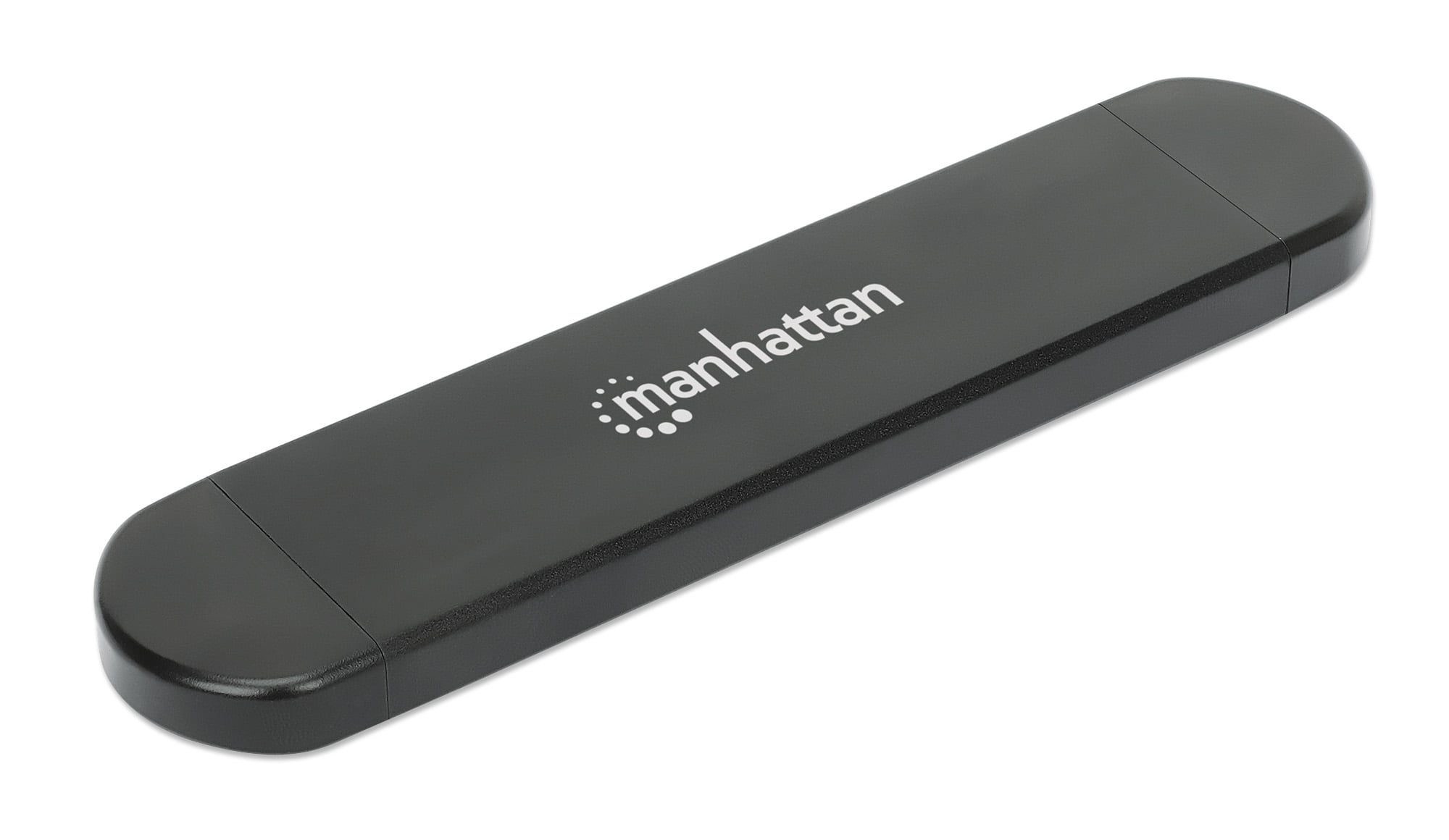 External USB SSD box M. 2 NVMe and SATA with USB-C and USB-A - Manhattan I-CASE USB 31 C-NGFFM 2