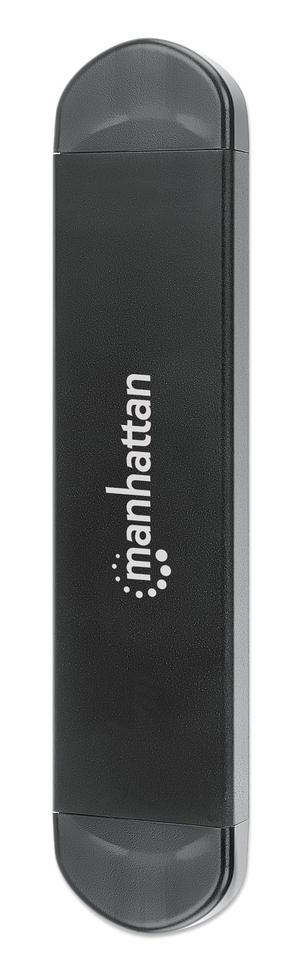 External USB SSD box M. 2 NVMe and SATA with USB-C and USB-A - Manhattan I-CASE USB 31 C-NGFFM 2