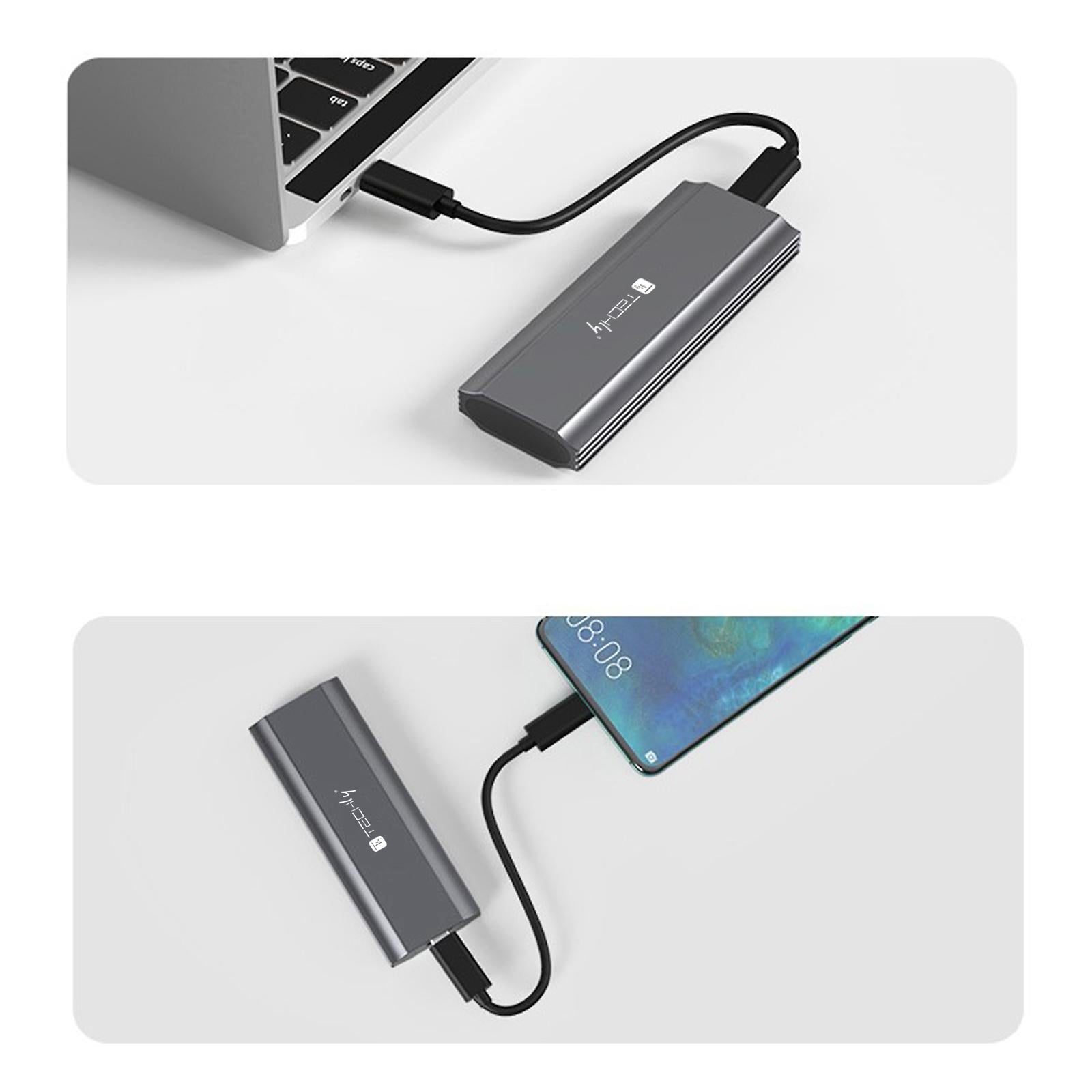 Box Esterno USB-C™ USB3.2 Gen2 NVMe/SATA M.2 SSD - Techly I-CASE USB31C-NVME2