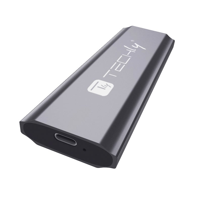 Box Esterno USB-C™ USB3.2 Gen2 NVMe/SATA M.2 SSD - Techly I-CASE USB31C-NVME2