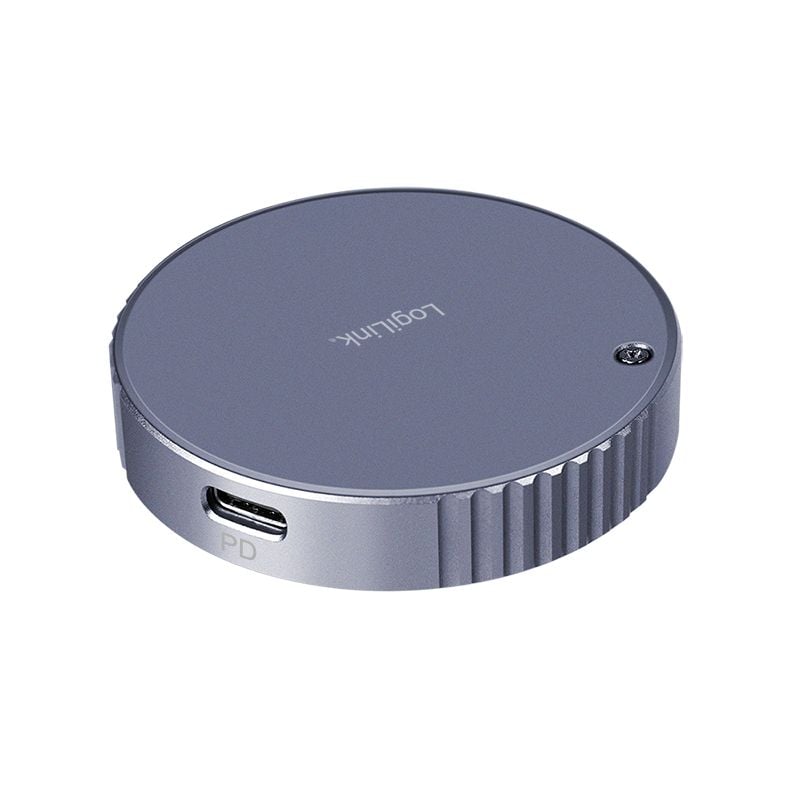 Box Esterno Magnetico USB 3.2 Gen2 SSD 100W PD Compatibile MagSafe - Logilink I-CASE USB32-MAG