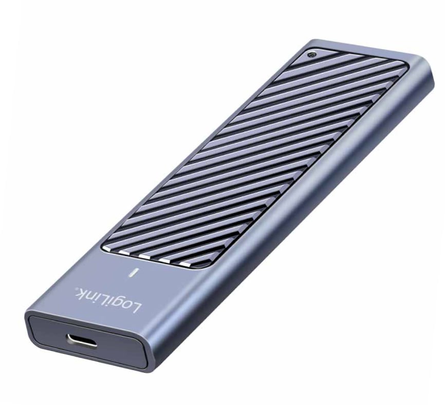 Box Esterno USB-C™ 3.2 Gen 2 per SSD M.2 NVMe e SATA - Logilink I-CASE USB32C-NVME20