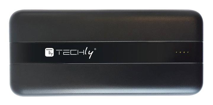 Power Bank 10000 mAh 20W USB-C 3 Output Ports with Cable - Techly I-CHARGE-1000020W