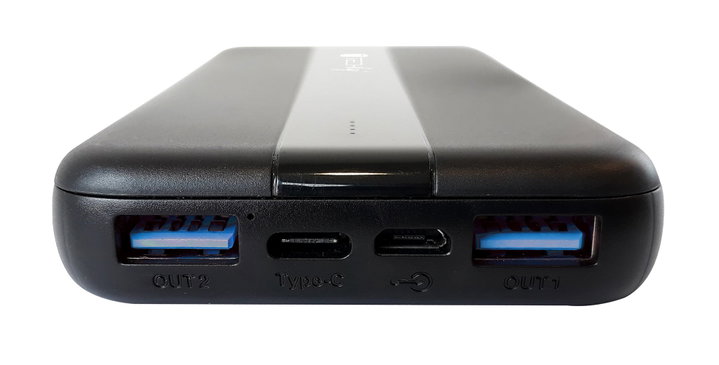 Power Bank 10000 mAh 20W USB-C 3 Output Ports with Cable - Techly I-CHARGE-1000020W