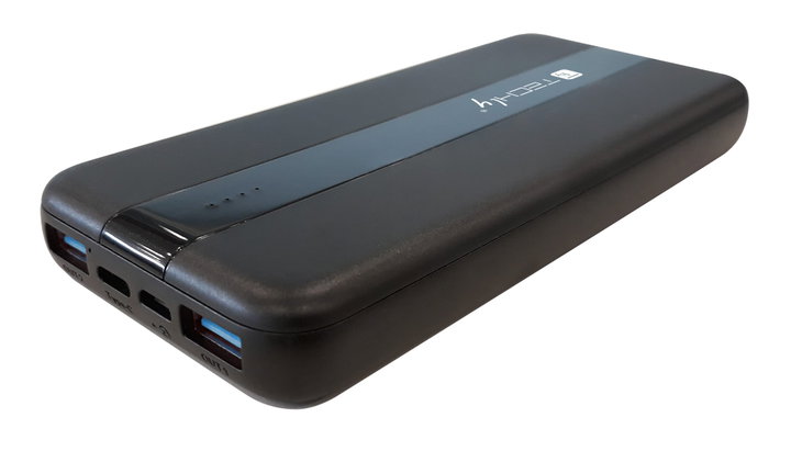 Power Bank 10000 mAh 20W USB-C 3 Output Ports with Cable - Techly I-CHARGE-1000020W