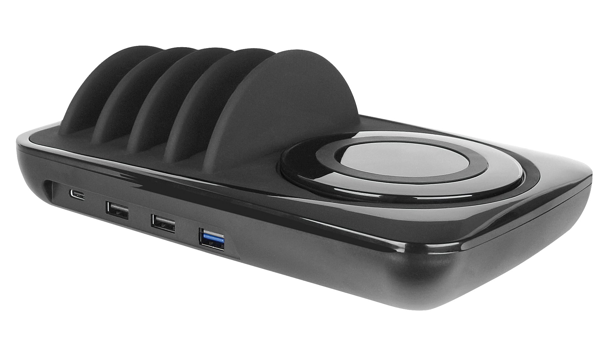 Docking Station USB 5 posti con Caricabatterie Wireless Removibile - Fontastic I-CHARGE-4P-WRC