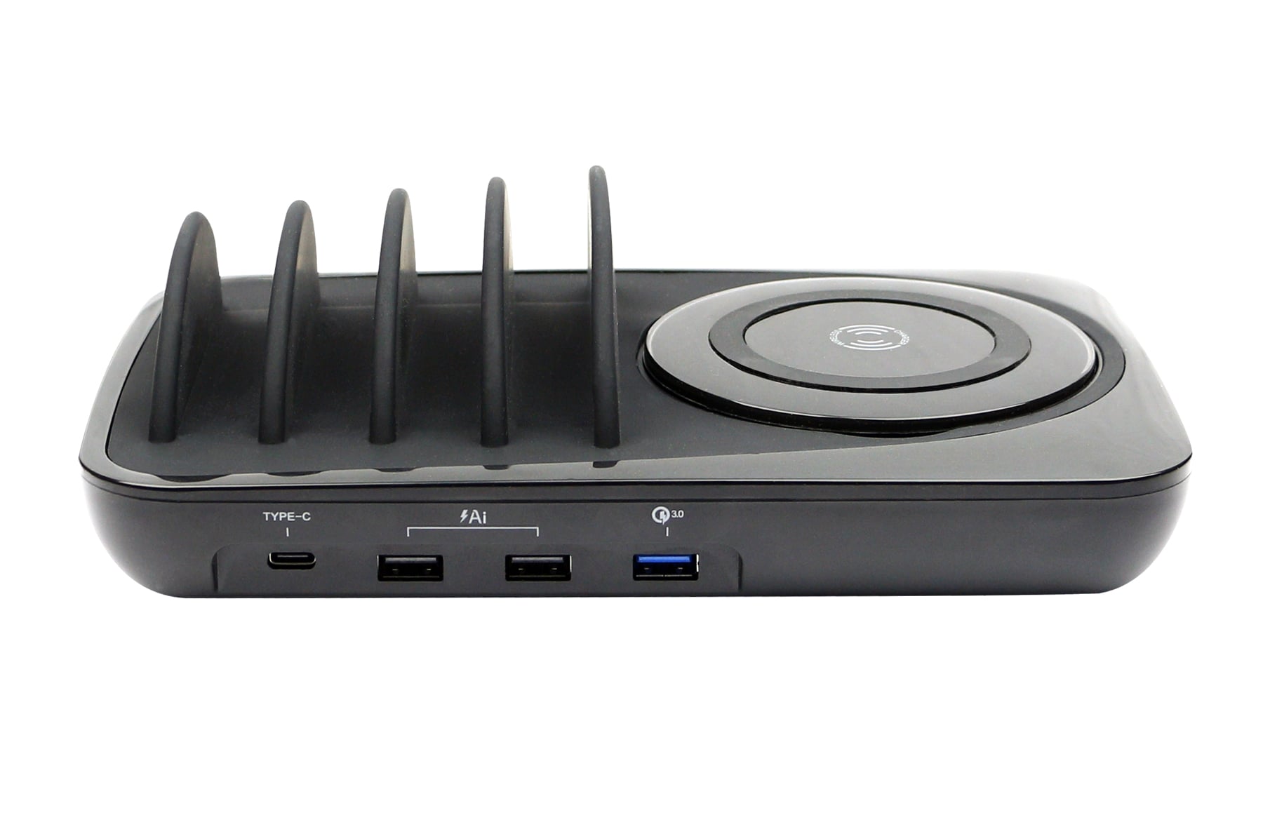 Docking Station USB 5 posti con Caricabatterie Wireless Removibile - Fontastic I-CHARGE-4P-WRC