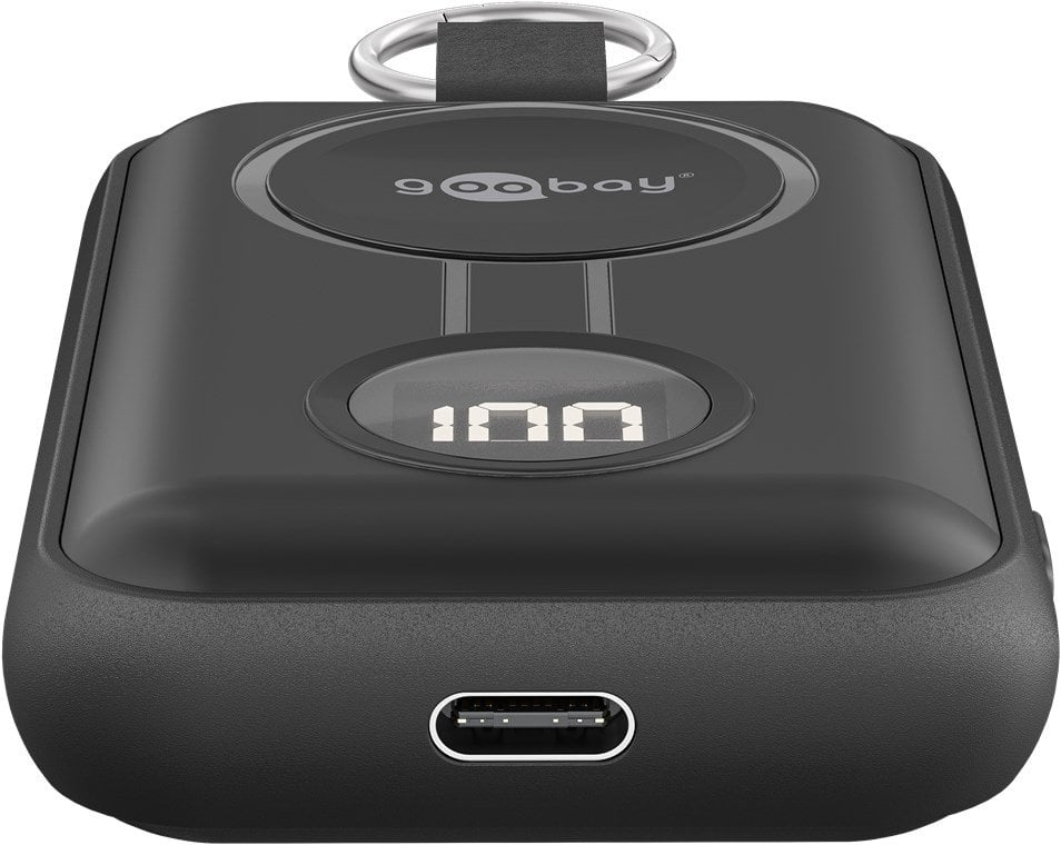 Power Bank Wireless Magnetic for Apple Watch with LED 2500 mAh 2,5 W Black - Goobay I-CHARGE-WR 5 W