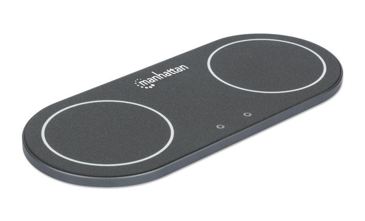Doppia Stazione di Ricarica Wireless 30W - Manhattan I-CHARGE-WRDUA