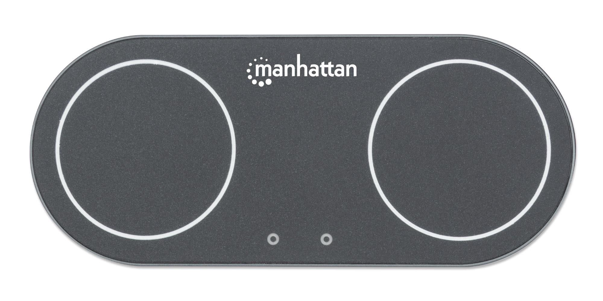Double Wireless Recharge Station 30 W - Manhattan I-CHARGE-WRDUA