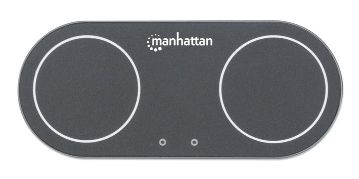 Doppia Stazione di Ricarica Wireless 30W - Manhattan I-CHARGE-WRDUA