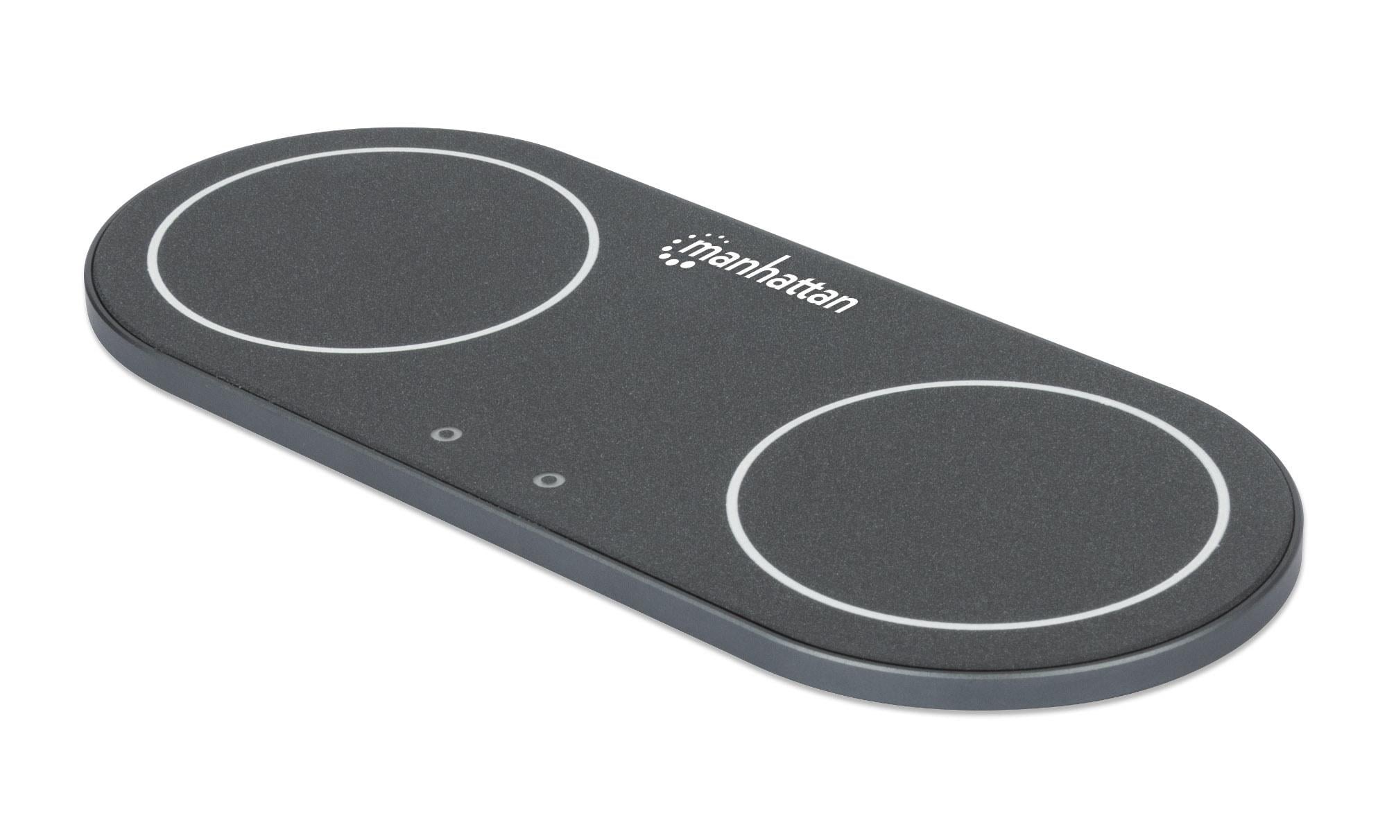 Double Wireless Recharge Station 30 W - Manhattan I-CHARGE-WRDUA