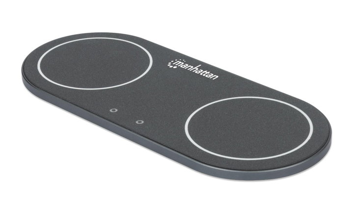Doppia Stazione di Ricarica Wireless 30W - Manhattan I-CHARGE-WRDUA