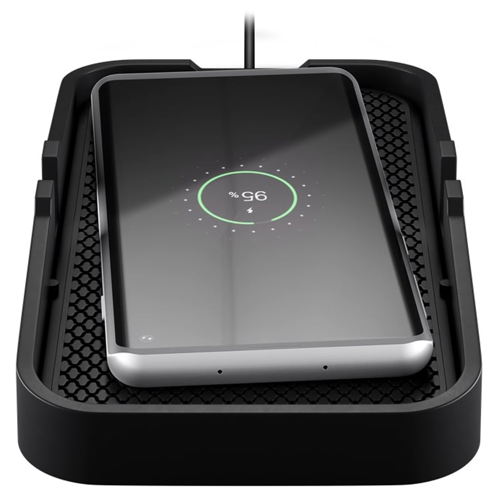 Caricatore Smartphone Qi Wireless da Auto 15W Silicone Nero - Goobay I-CHARGE-WRPAD15W