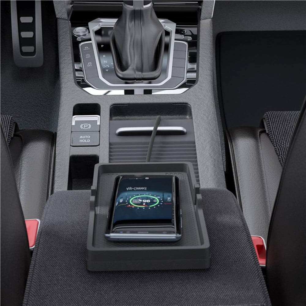 Caricatore Smartphone Qi Wireless da Auto 15W Silicone Nero - Goobay I-CHARGE-WRPAD15W