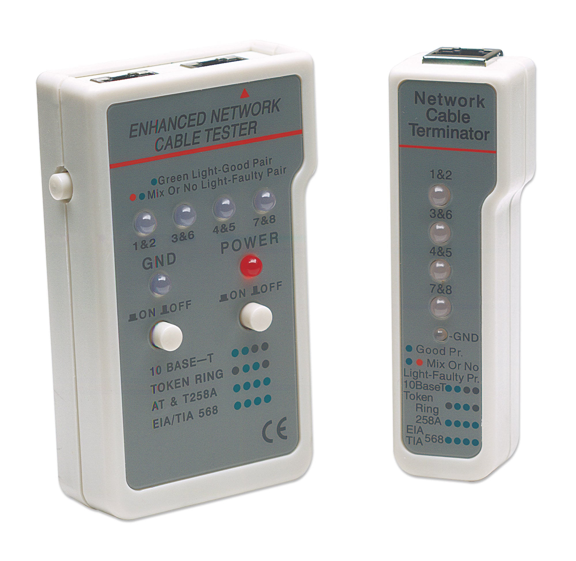 Multifunction Tester for Network Cables RJ 45 / RJ 11 - Intellinet I-CT EN- 01