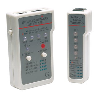 Network Cable Tester RJ45/RJ11 UTP/STP/FTP - Intellinet I-CT EN-01