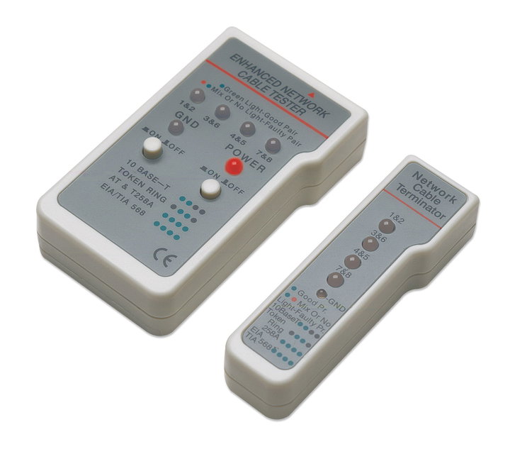 Network Cable Tester RJ45/RJ11 UTP/STP/FTP - Intellinet I-CT EN-01