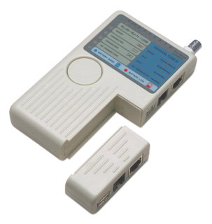 Remote Tester for Ethernet Networks 4-in-1 RJ11/RJ45/USB/BNC - Intellinet I-CT MULTI