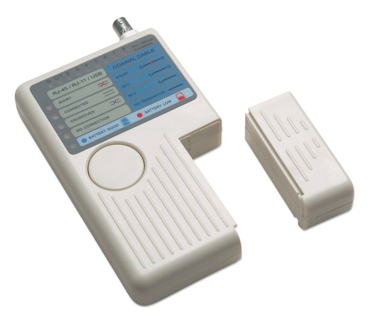Remote Tester for Ethernet Networks 4-in-1 RJ11/RJ45/USB/BNC - Intellinet I-CT MULTI