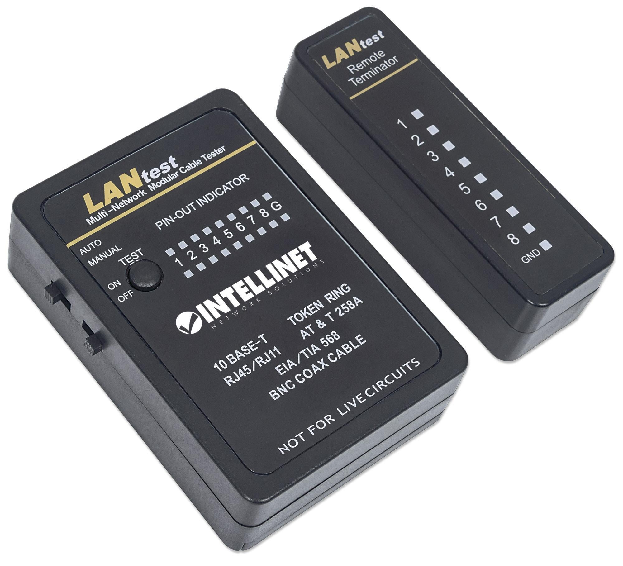 Tester Professionale RJ45 e BNC - Intellinet I-CT PRO-LAN