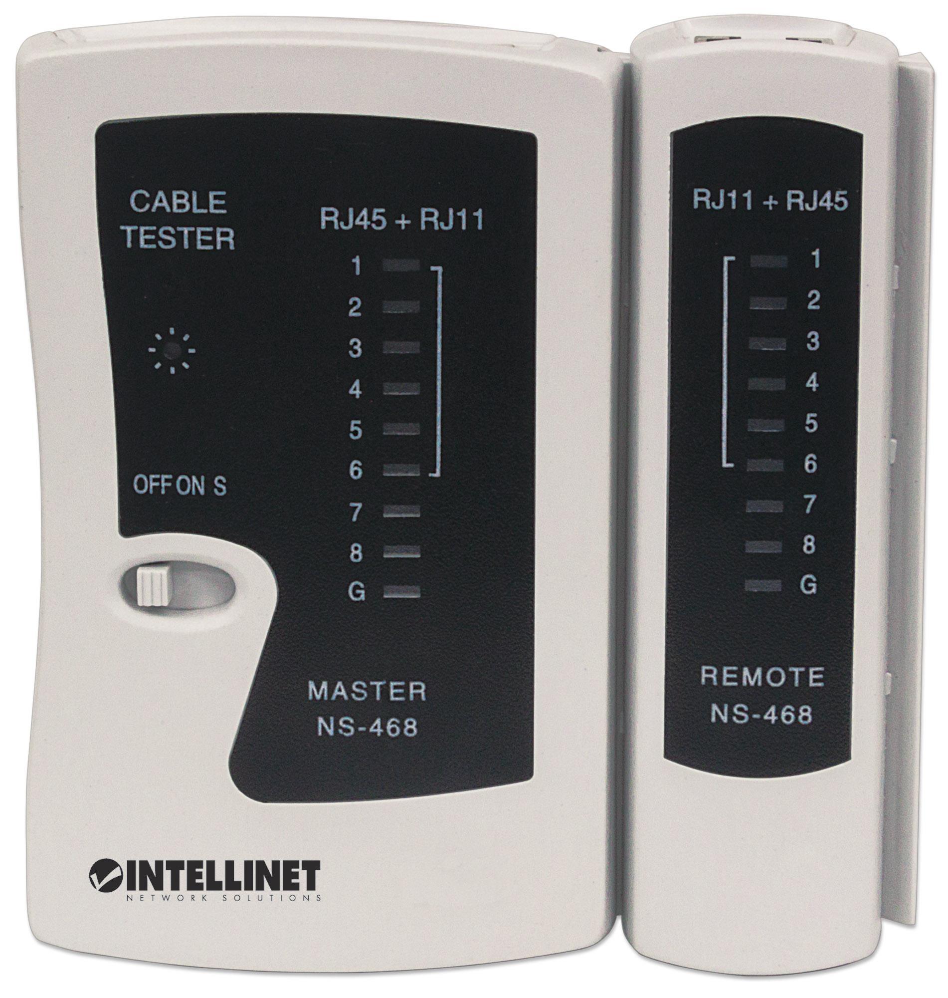 Tester di Rete per Cavi RJ11/12 & RJ45 - Intellinet I-CT PRO-LAN2