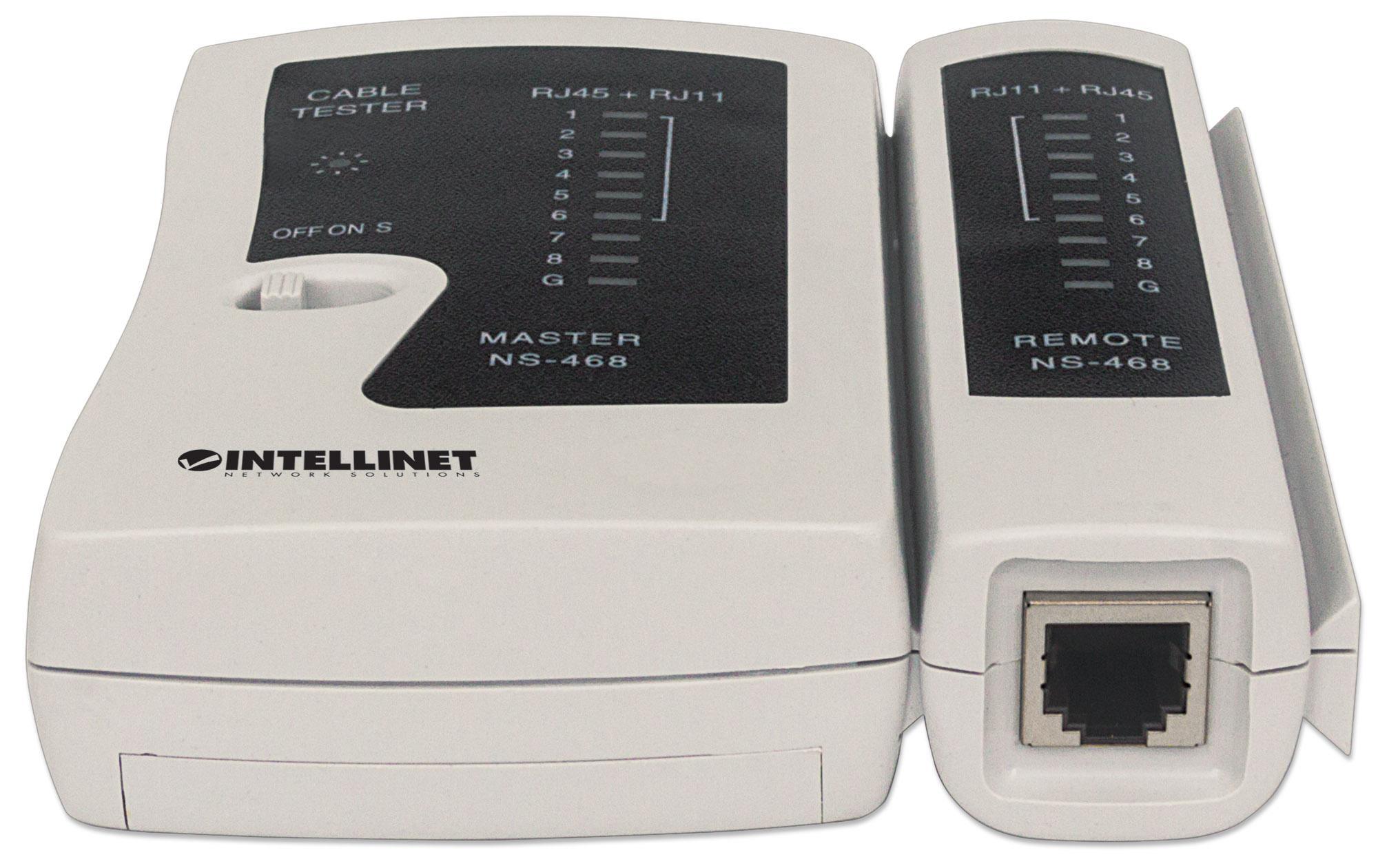 Tester di Rete per Cavi RJ11/12 & RJ45 - Intellinet I-CT PRO-LAN2