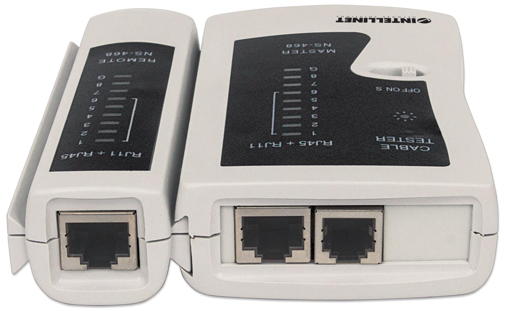 Tester di Rete per Cavi RJ11/12 & RJ45 - Intellinet I-CT PRO-LAN2