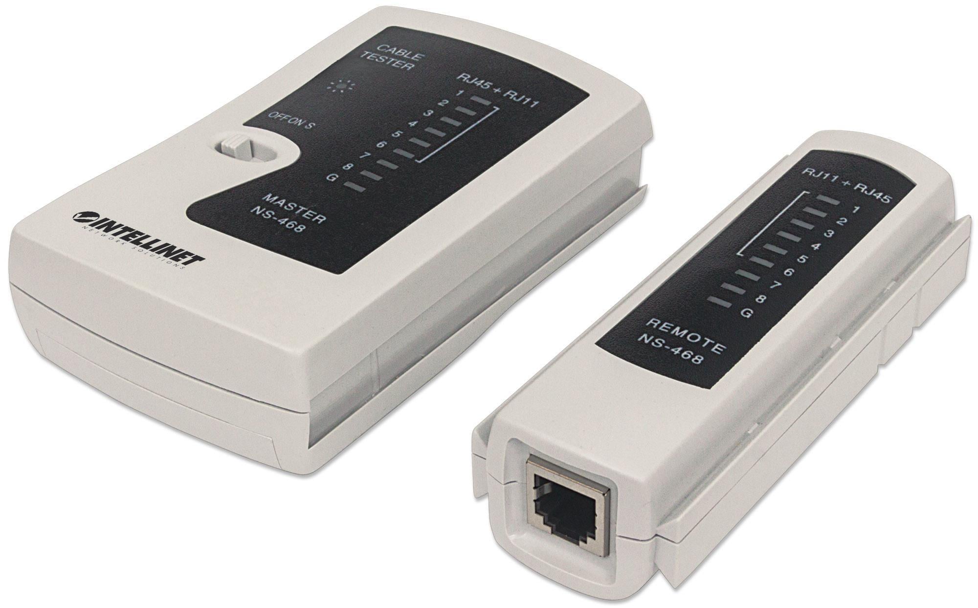 Tester di Rete per Cavi RJ11/12 & RJ45 - Intellinet I-CT PRO-LAN2