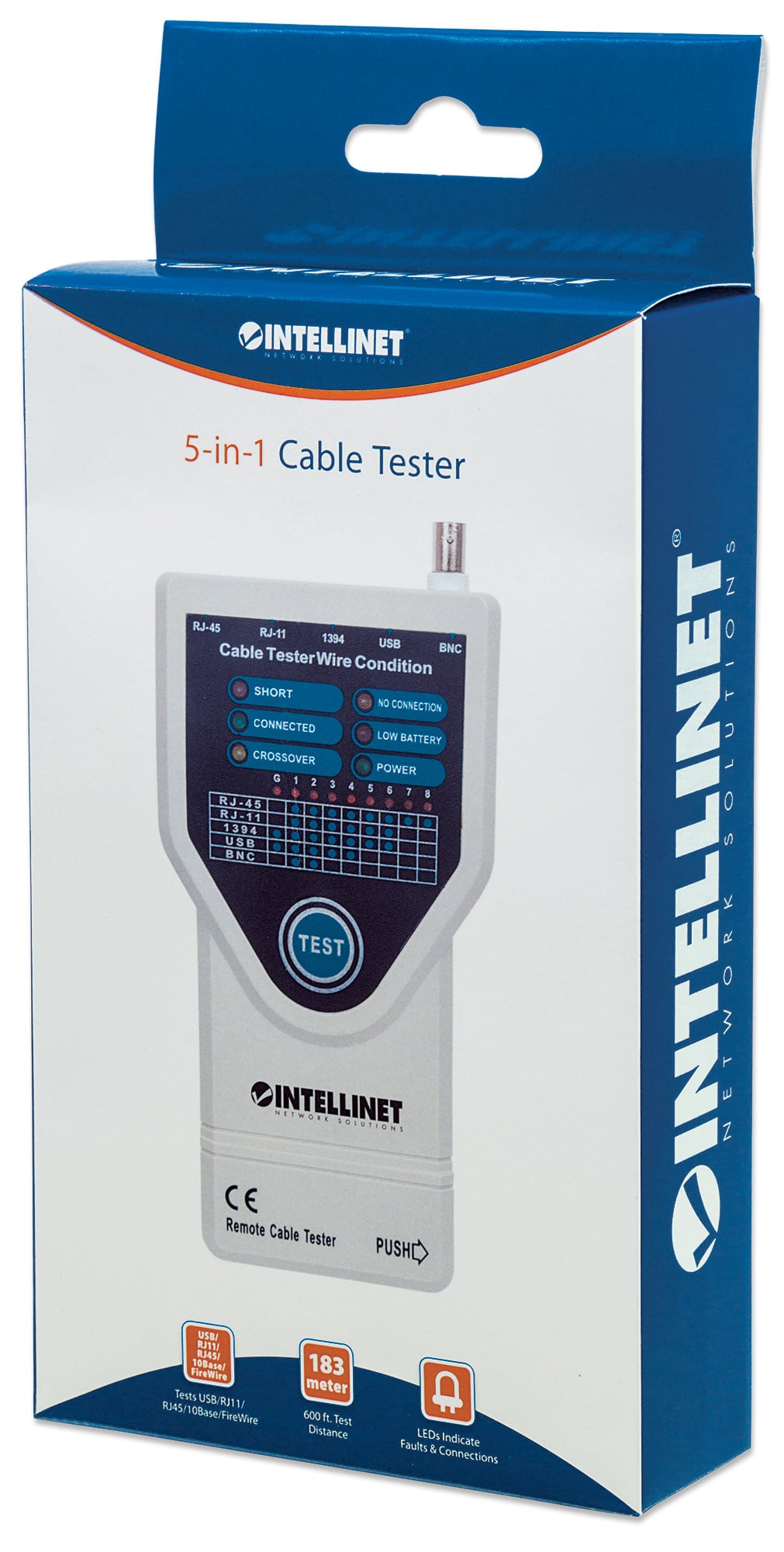 Tester per Cavi 5 in 1 - Intellinet I-CT PRO-LAN4