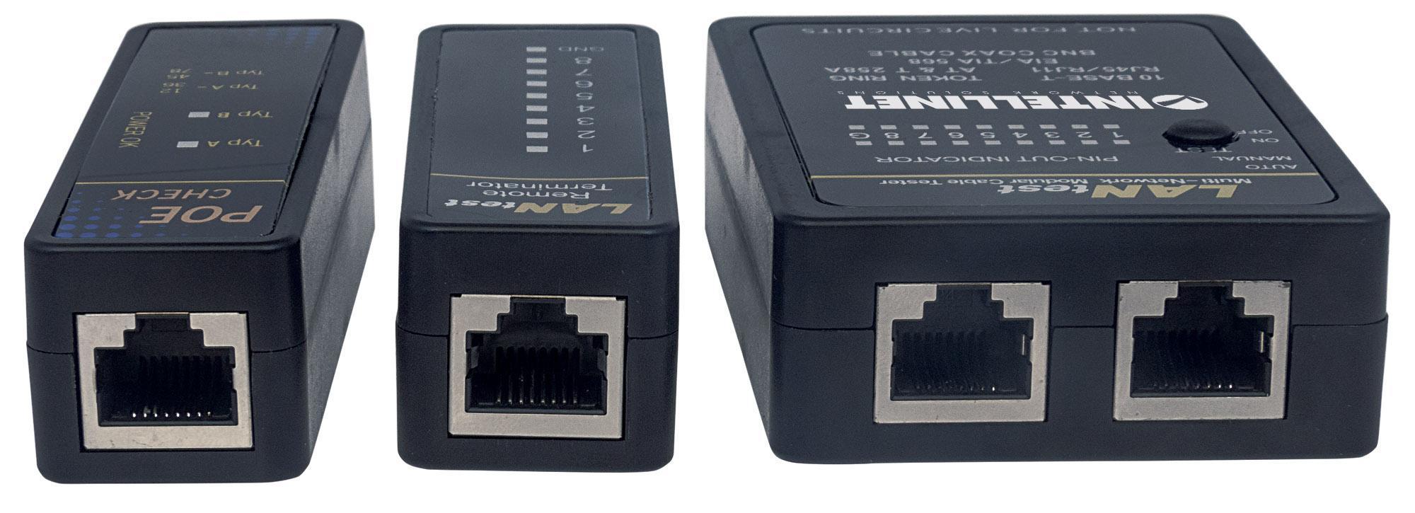 Tester Professionale POE RJ45 e BNC - Intellinet I-CT PRO-POE