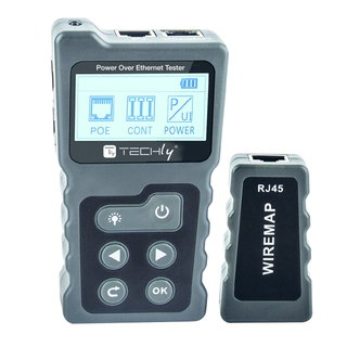 Professional PoE Tester RJ45 for Cat.5 and Cat.6 - Techly I-CT PRO-POECK