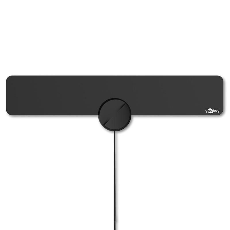 Antenna Amplificata Full HD DVB-T Ultrapiatta da Interno - Goobay I-DVB-DIA06F