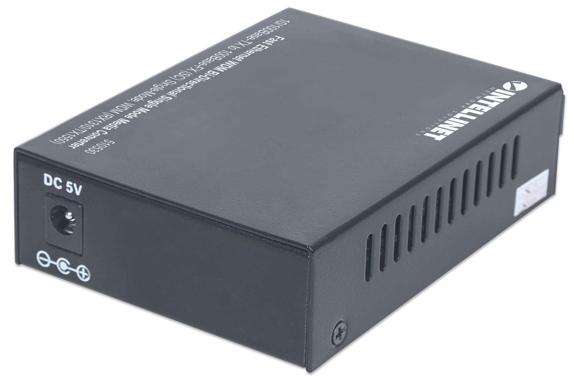 Convertitore per Supporti WDM RX1310/TX1550 Fast Ethernet Fibra - Intellinet I-ET FX-SCW