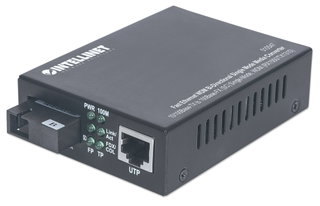 WDM Media Converter RX1550/TX1310 Fast Ethernet Fiber - Intellinet I-ET FX-STW