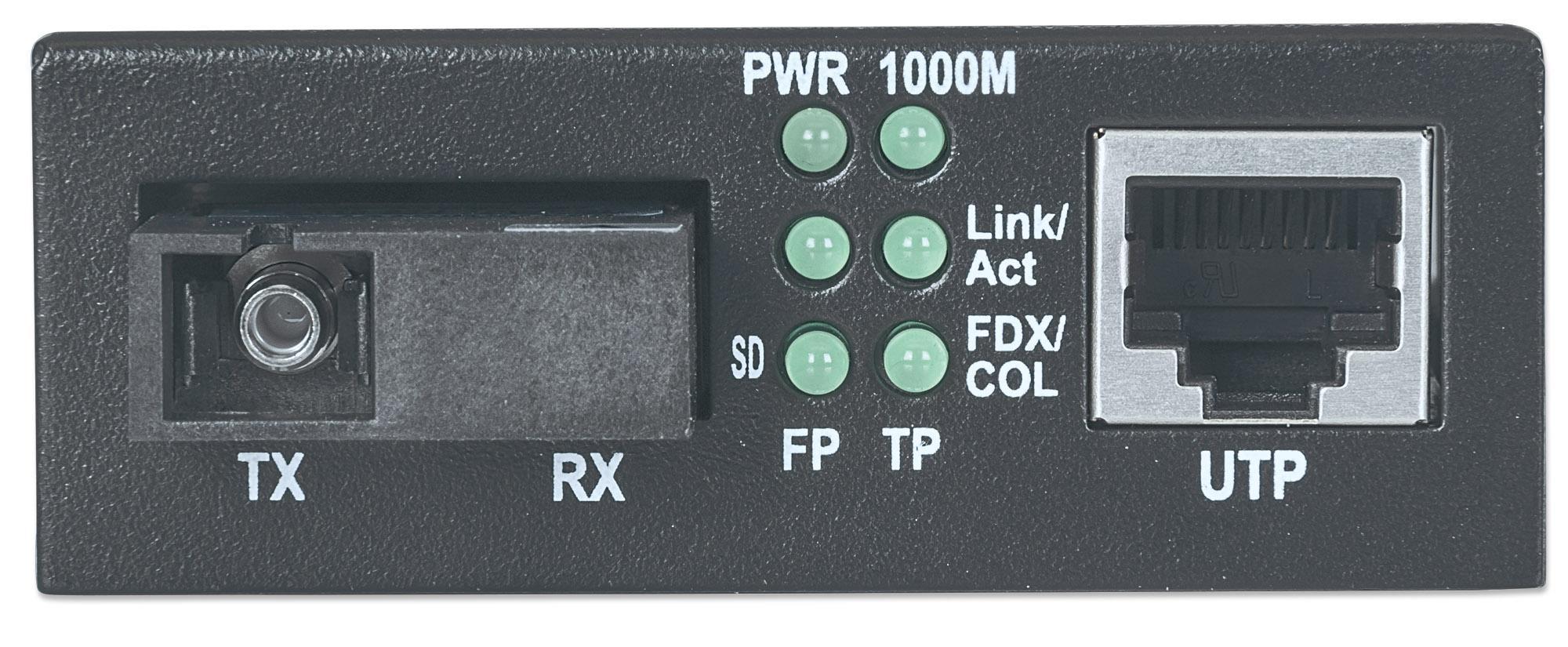 Media converter Gigabit Ethernet WDM Bidirezionale Single Mode RX1310/TX1550 - Intellinet I-ET LX-WDM2