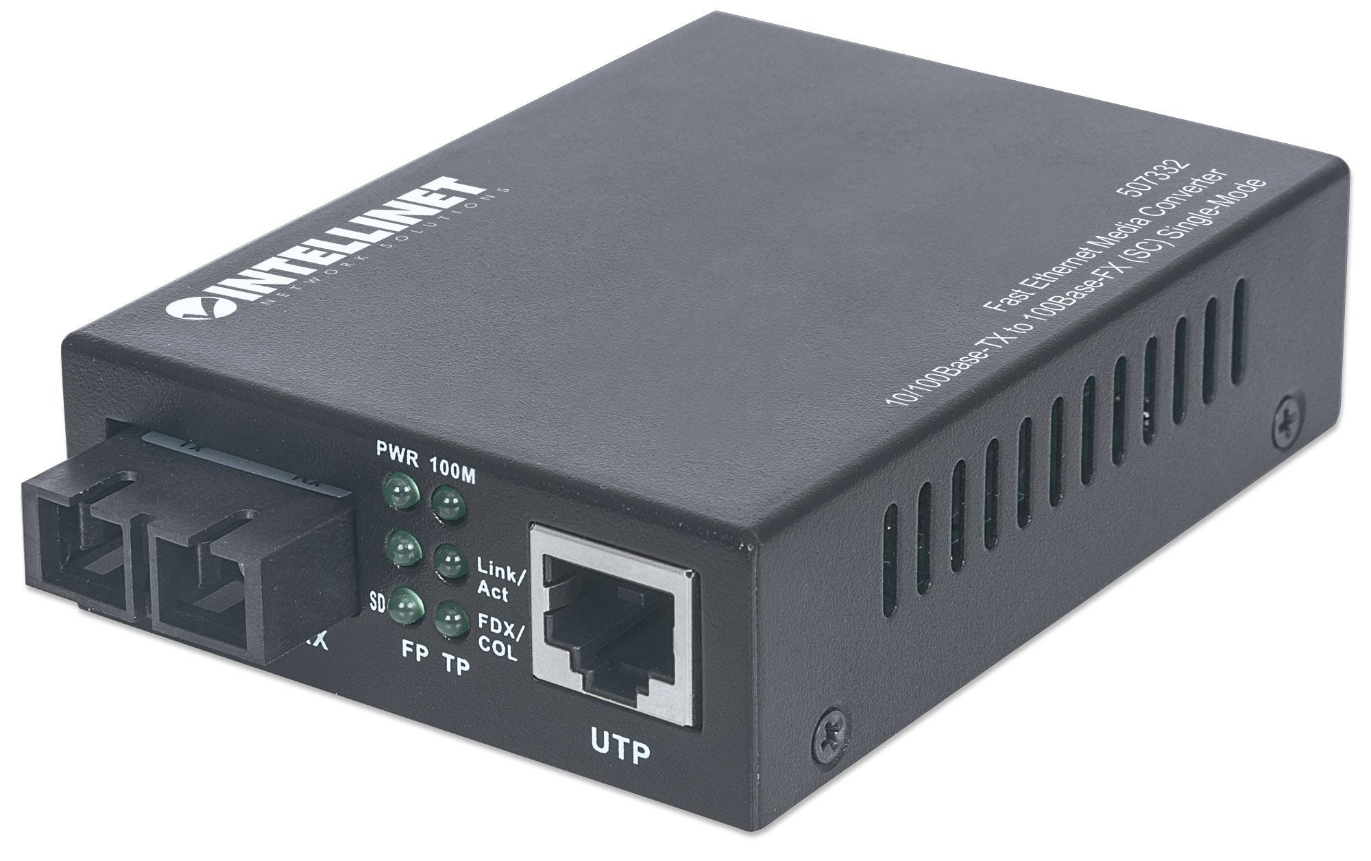 Media Converter Fast Ethernet Monomodale - Intellinet I-ET SX-332