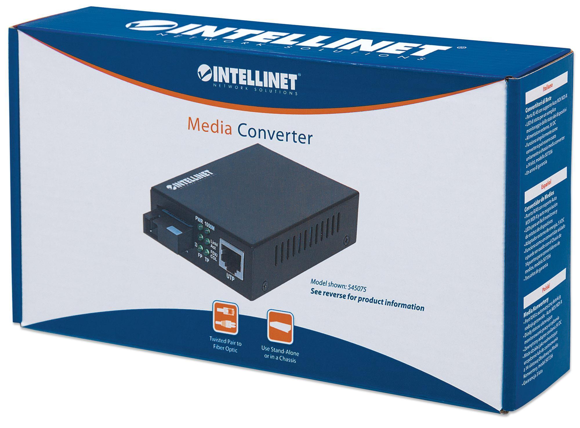 Media Converter Fast Ethernet Monomodale - Intellinet I-ET SX-332