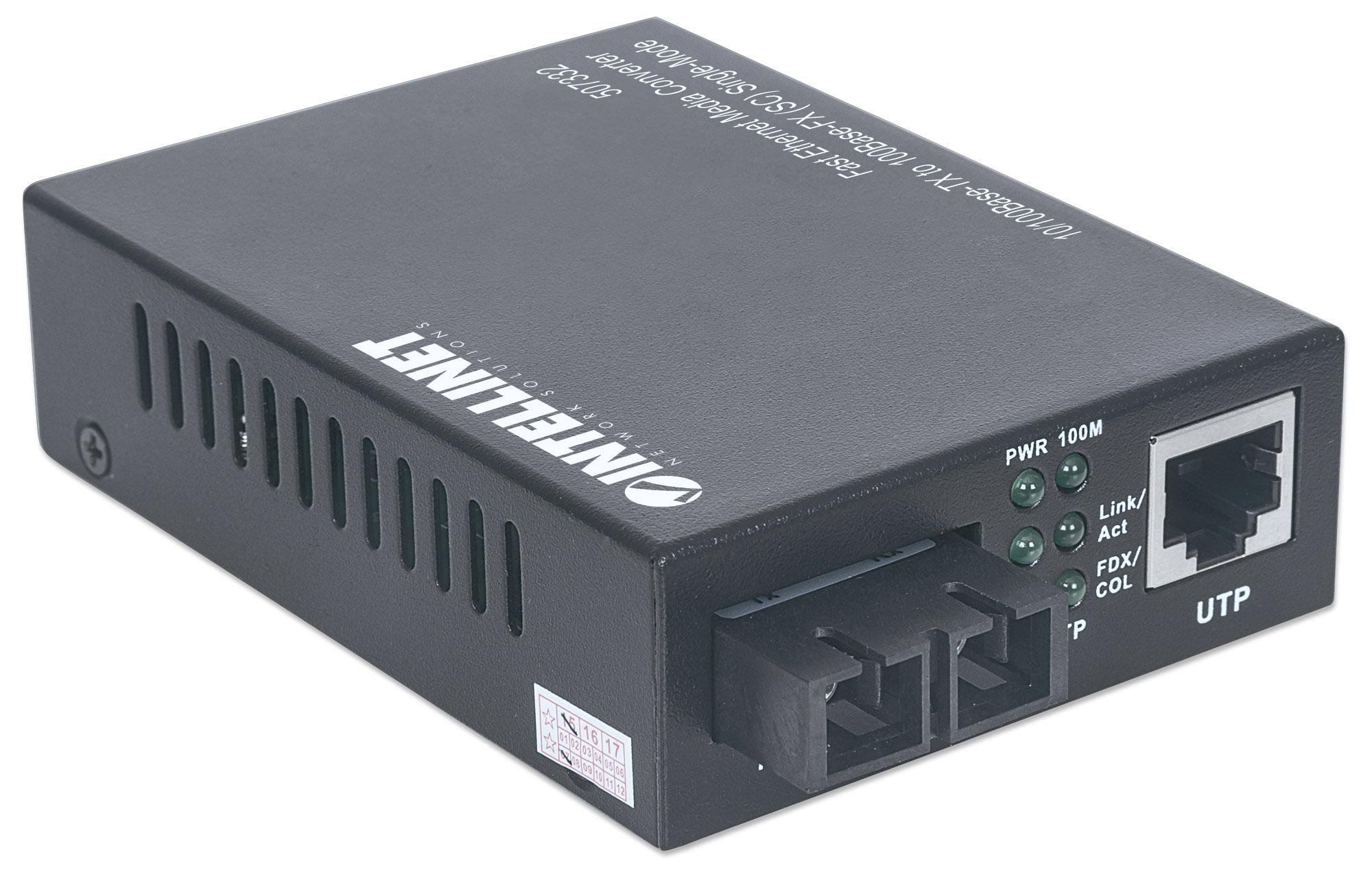 Media Converter Fast Ethernet Monomodale - Intellinet I-ET SX-332