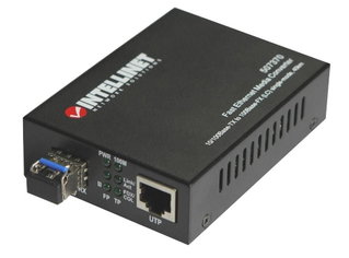 RJ45 10/100 converter with Single-mode Fast ethernet SFP module - Intellinet I-ET SX-370