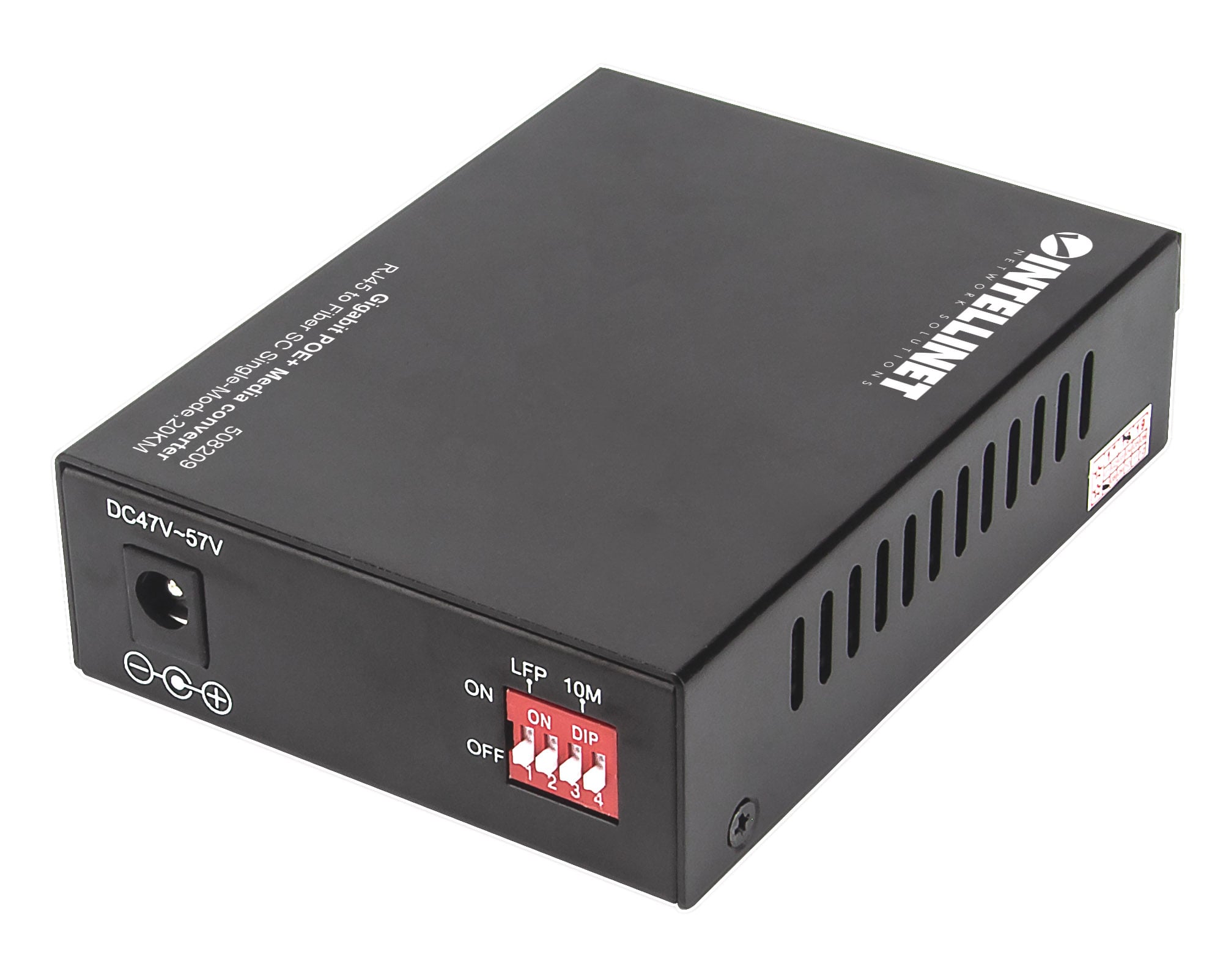 Media Converter Gigabit PoE+ - Intellinet I-ET SX-SCSM20P