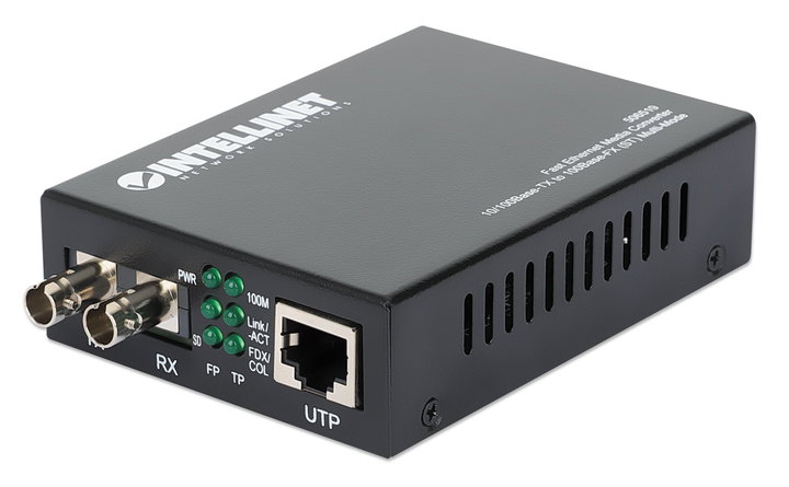 RJ45 - ST Fiber 100Base-TX Multimode Converter - Intellinet I-ET T-FO-100