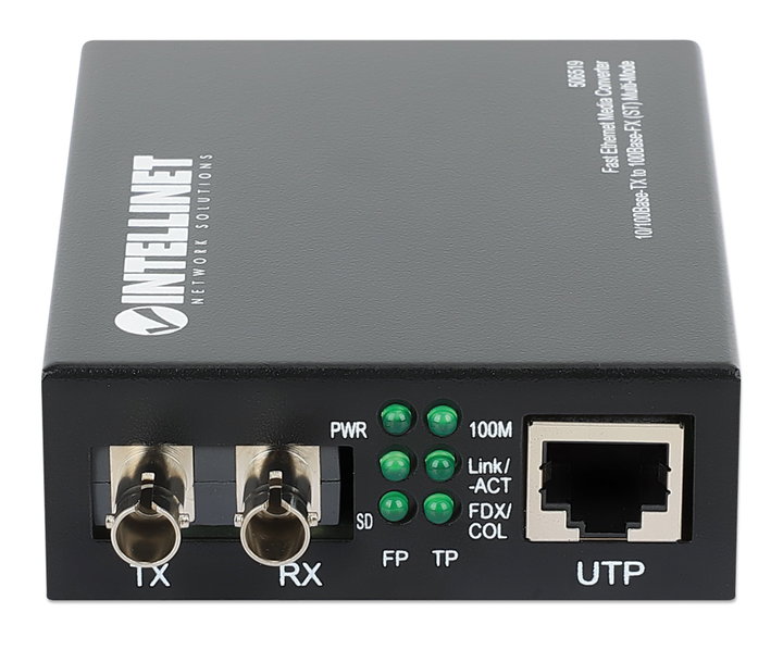 RJ45 - ST Fiber 100Base-TX Multimode Converter - Intellinet I-ET T-FO-100