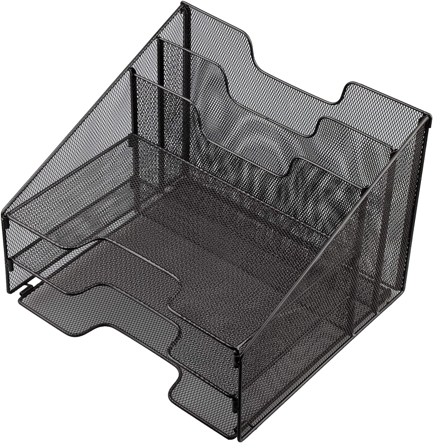 Organizer da Scrivania a 3 Vassoi e 2 Sezioni Verticali - Techly I-FILE-HOLDER1