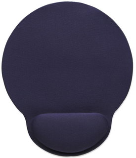 Mouse Pad with Gel Wrist Rest - Blue - Manhattan I-GEL-MP-BL